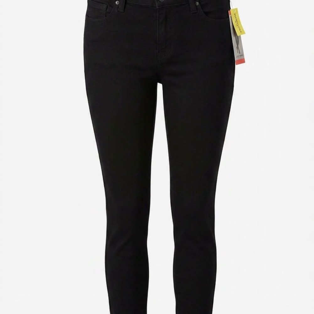 Kenneth Cole, Black, Jess Skinny Jeans, NEW with Tags, Fringe hem, Size 8